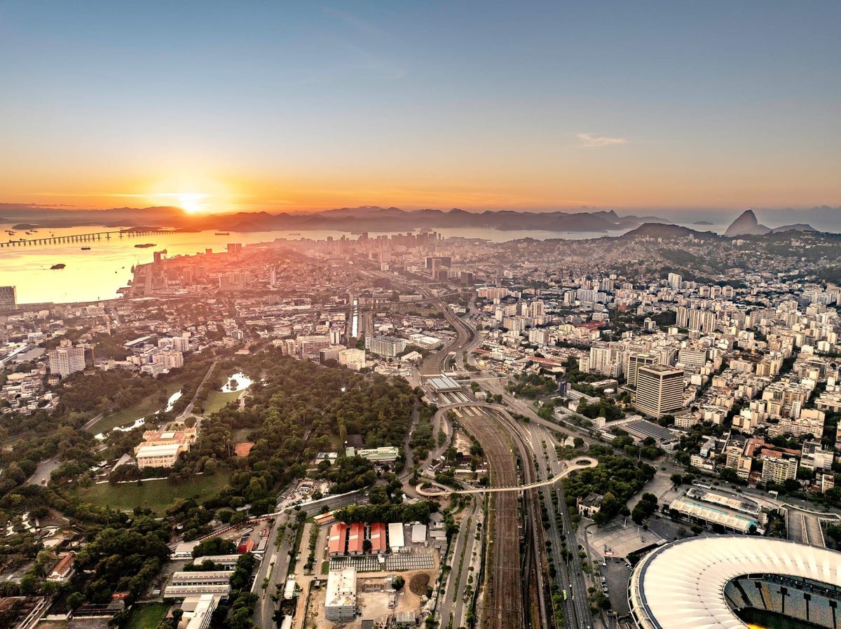 Vista aérea da região da Quinta da Boa Vista