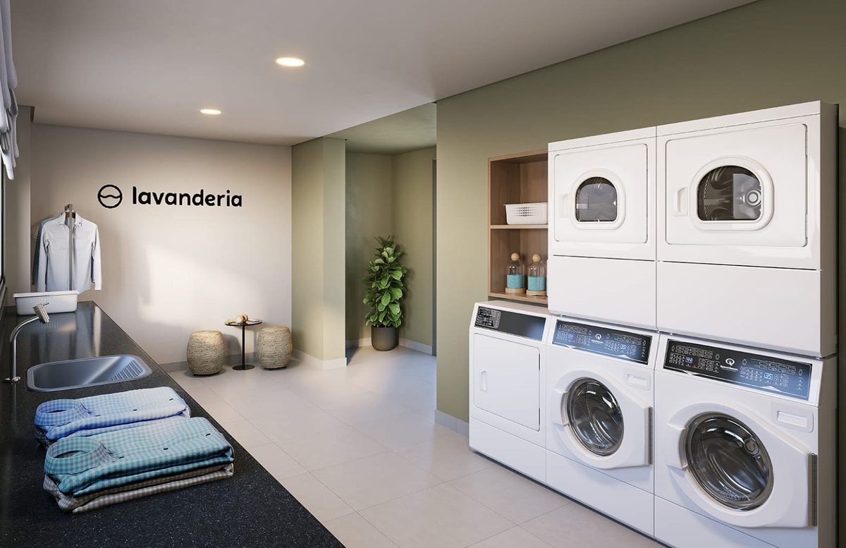 Espaço lavanderia compartilhada do Pixinguinha